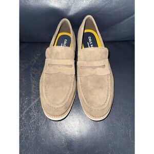 Cole Haan Mens Suede Penny Loafers Size 9 Truffle Brown Leather C41635 NWOB